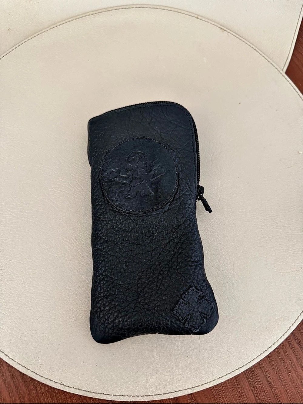 Chrome Heart Black Zip Sunglasses Pouch